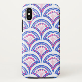 blue floral damask pattern  iPhone XS case