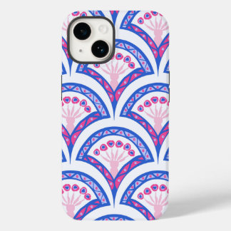 blue floral damask pattern  Case-Mate iPhone 14 case