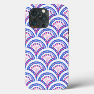 blue floral damask pattern  iPhone 13 pro case