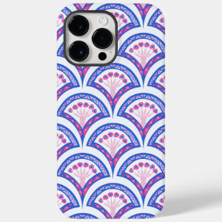 blue floral damask pattern  Case-Mate iPhone 14 pro max case