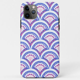 blue floral damask pattern  iPhone 11 pro max case