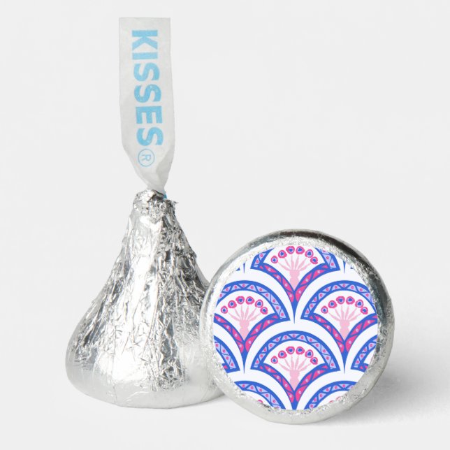 blue floral damask pattern  hershey®'s kisses® (Front)