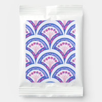blue floral damask pattern 