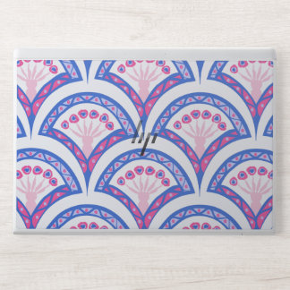 blue floral damask pattern  HP laptop skin