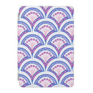 blue floral damask pattern iPad mini cover