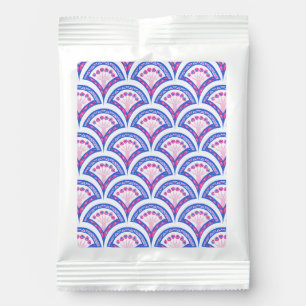 blue floral damask pattern  margarita drink mix