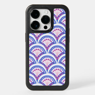 blue floral damask pattern OtterBox iPhone 14 pro case