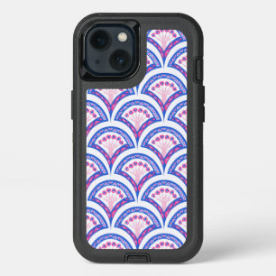 blue floral damask pattern  iPhone 13 case