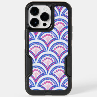 blue floral damask pattern OtterBox iPhone 14 pro max case