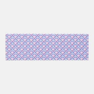 blue floral damask pattern outdoor rug