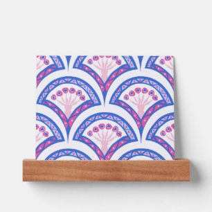 blue floral damask pattern  picture ledge