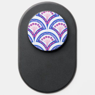 blue floral damask pattern PopSocket