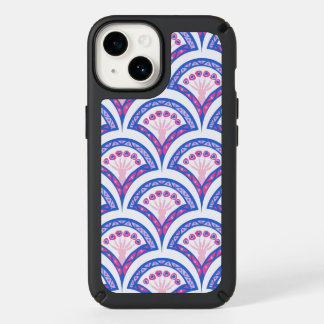 blue floral damask pattern speck iPhone 14 case