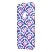 blue floral damask pattern  uncommon google pixel case (Back/Left)