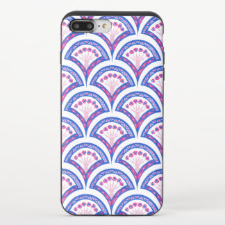 blue floral damask pattern iPhone 8/7 plus slider case