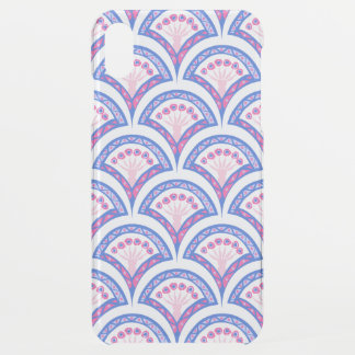 blue floral damask pattern iPhone XS max case
