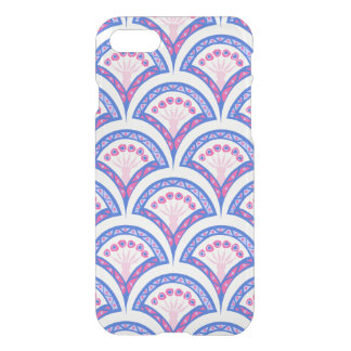 blue floral damask pattern iPhone SE/8/7 case