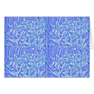 "Blue Floral" digital art by Ní Bhroin Cards