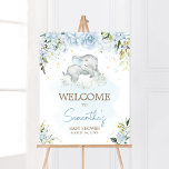 Blue Floral Elephant Baby Shower Welcome Poster<br><div class="desc">Make your event special with this Boy Elephant Baby Shower with our cute and lovely printable Welcome Sign featuring adorable Blue Gold Elephant Baby Shower theme. Download,  personalize,  and create lasting memories with this perfect touch for your joyous celebration!

BS636</div>
