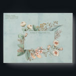 Blue Floral Envelope<br><div class="desc">The front of the envelope features a watercolor wildflower bouquet frame set on a pale blue watercolor washed background. In the center it reads "Kindly deliver to" in a green sans serif font There is a place to customize with your name and return address. The inside of the envelope has...</div>