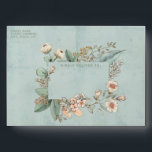Blue Floral Envelope<br><div class="desc">The front of the envelope features a watercolor wildflower bouquet frame set on a pale blue watercolor washed background. In the center it reads "Kindly deliver to" in a green sans serif font There is a place to customize with your name and return address. The inside of the envelope has...</div>