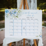 Blue floral Guess the due Date calendar Poster<br><div class="desc">Blue floral Guess the due Date calendar Poster
Matching items available.</div>