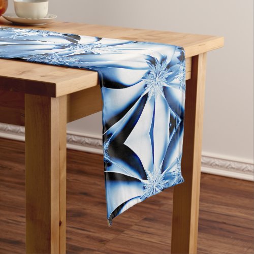 Blue Floral Holiday Christmas Table Runner