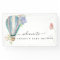 Blue Floral Hot Air Balloon Baby Shower