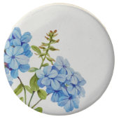 Blue Floral Hydrangea Event Wedding Cookie Favor (Front)