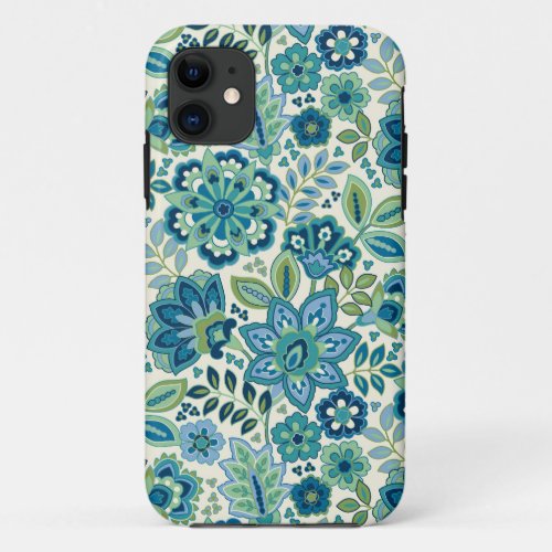 Blue Floral iPhone Case