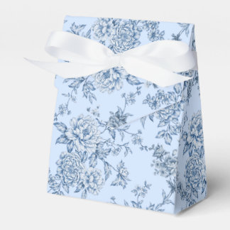 Blue Floral Japanese Favor Boxes