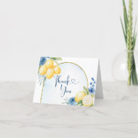 Blue floral Lemon Main Squeeze Bridal shower