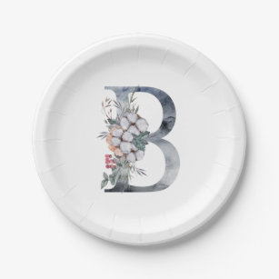 Letter B Paper & Party Plates