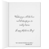 Blue Floral | Mother's Day | Virgin Mary Scripture (Inside (Right))