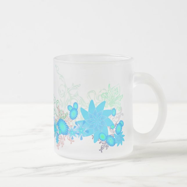Blue Floral Mug (Right)