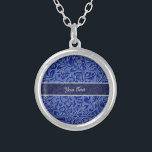 Blue Floral Necklace<br><div class="desc">Elegant Blue Floral Necklace</div>