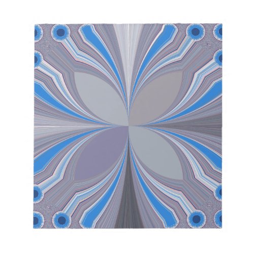 Blue Floral Notepad