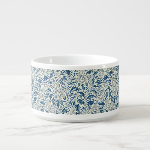 Blue Floral Pattern Antique Asian Design Bowl