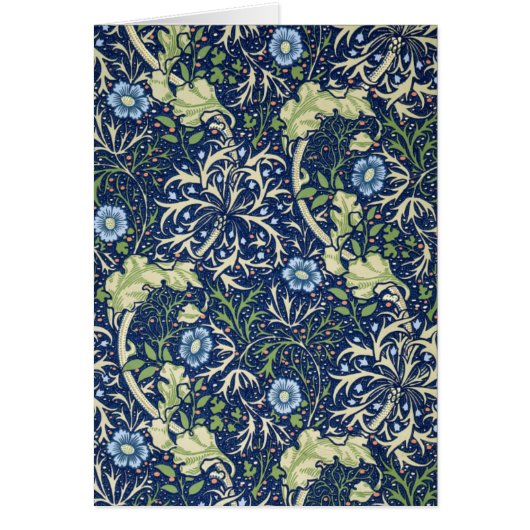 Blue Floral Pattern Cards (Front)