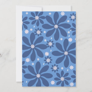 Blue Floral Pattern coasters – Stylish Desk Acces Invitation