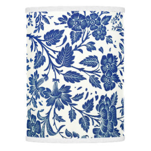 Blue Floral Pattern Lamp Shade