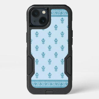 Blue Floral Pattern iPhone 13 Case