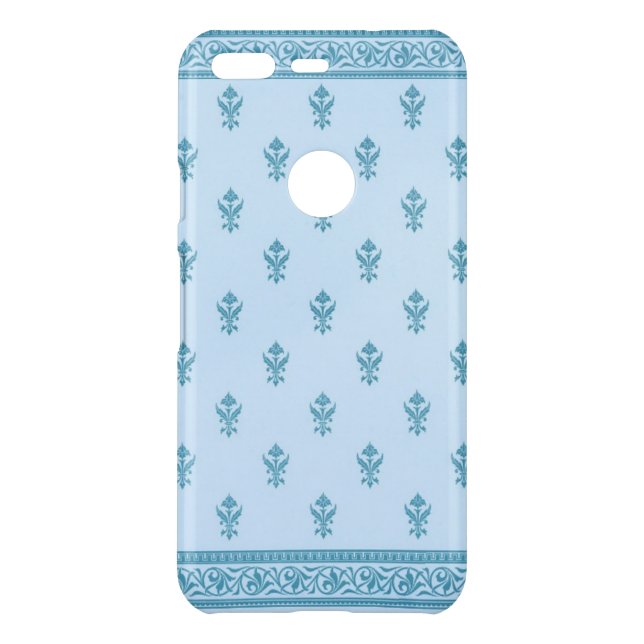 Blue Floral Pattern Uncommon Google Pixel Case (Back)