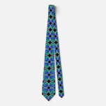 Blue Floral print Neck Tie