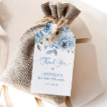 Blue Floral Something Blue Bridal Shower Thank you Gift Tags<br><div class="desc">Blue Floral Something Blue Bridal Shower Thank you Gift Tags.
Matching items are available.</div>