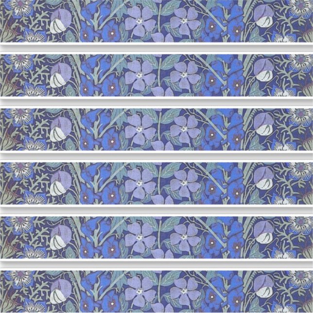 Blue floral sticker (Front)
