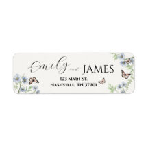 Blue Floral Suite Return Label