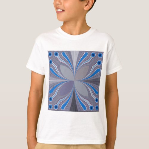 Blue Floral T_Shirt