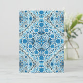 Blue floral tiles (Standing Front)