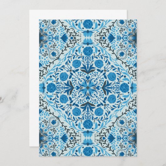 Blue floral tiles (Front/Back)